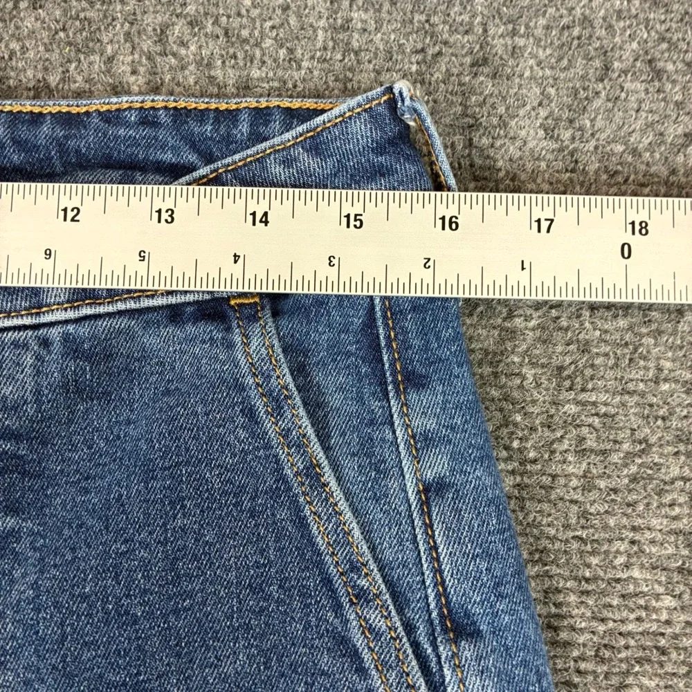 Old Navy OG Loose High Rise Wide Leg Patch Pocket Jeans Blue Womens 12 Utility